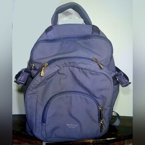 Isaac Mizrahi Backpack Bookbag Tote Insulated Viral TikTok Bag Grey Black Clean!